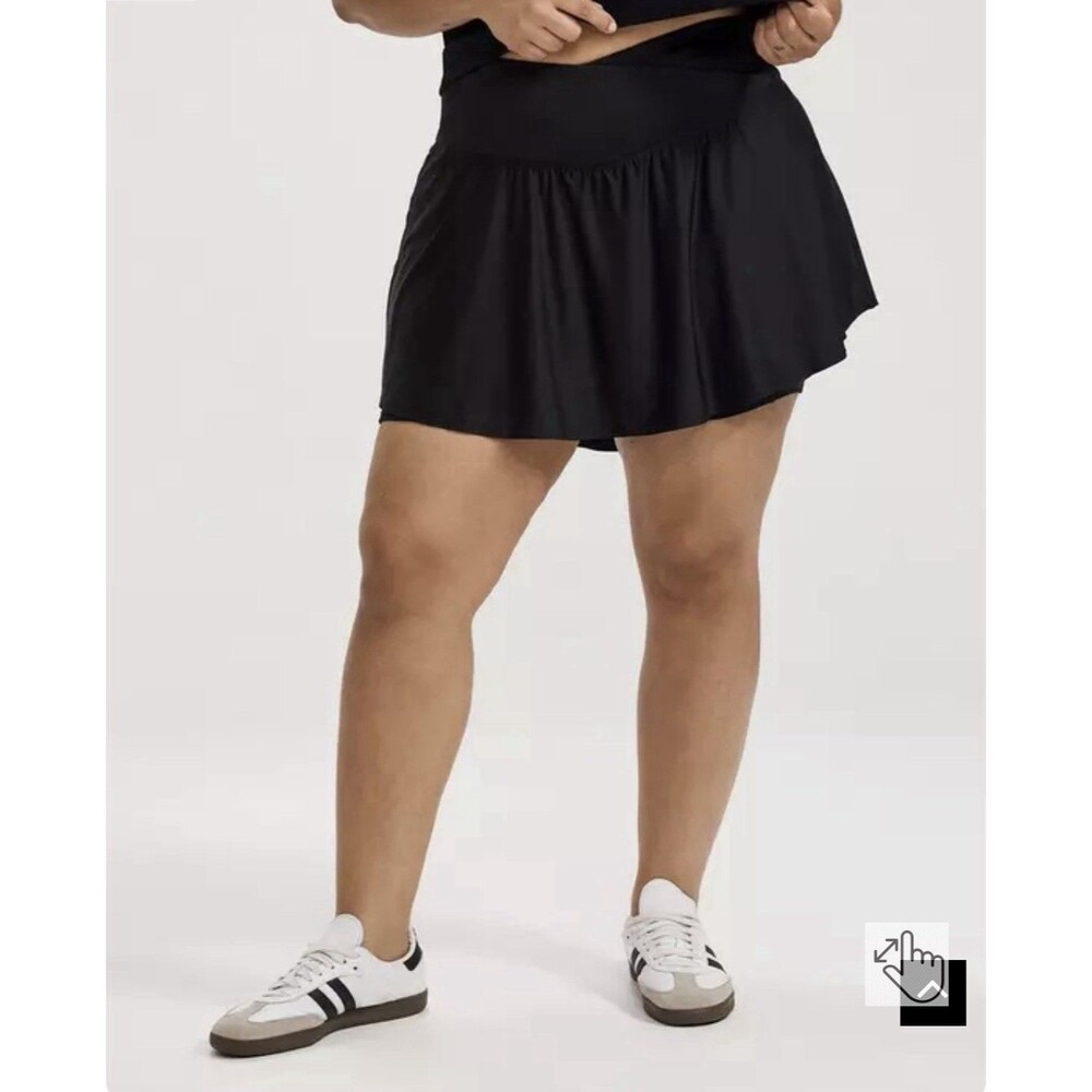 Torrid Active Skort Womens Size 1 BlackAthletic Tennis Golf Skirt Built In Short